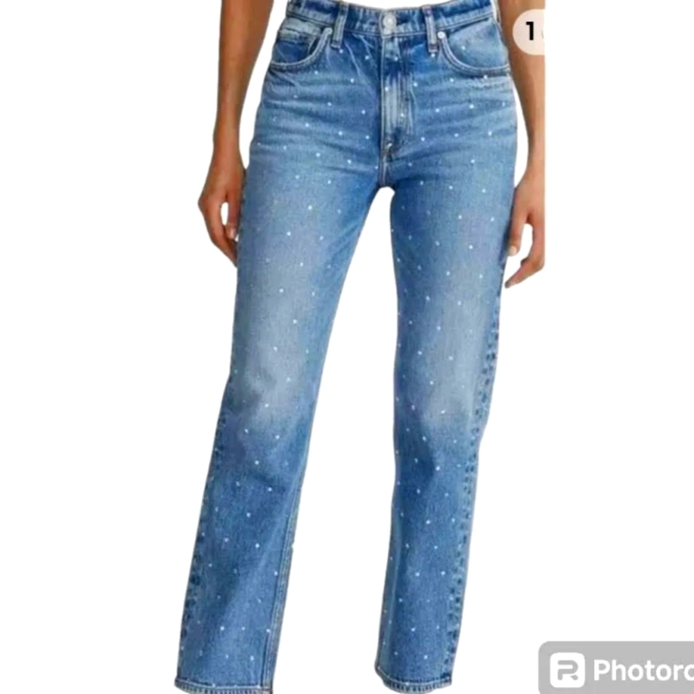REBECCA MINKOFF RHINESTONE JEANS